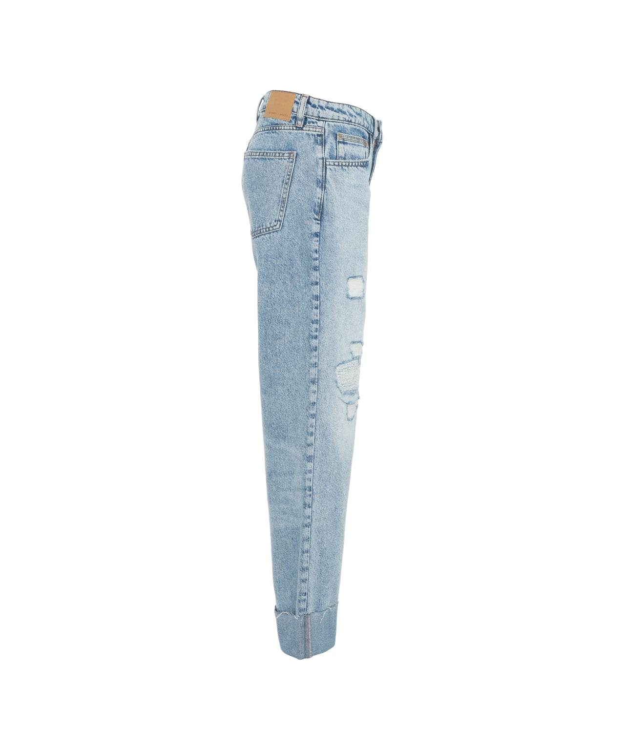 SEVENTY + MOCHI Women's Wide Leg 'Stevie Turn Up' Jeans