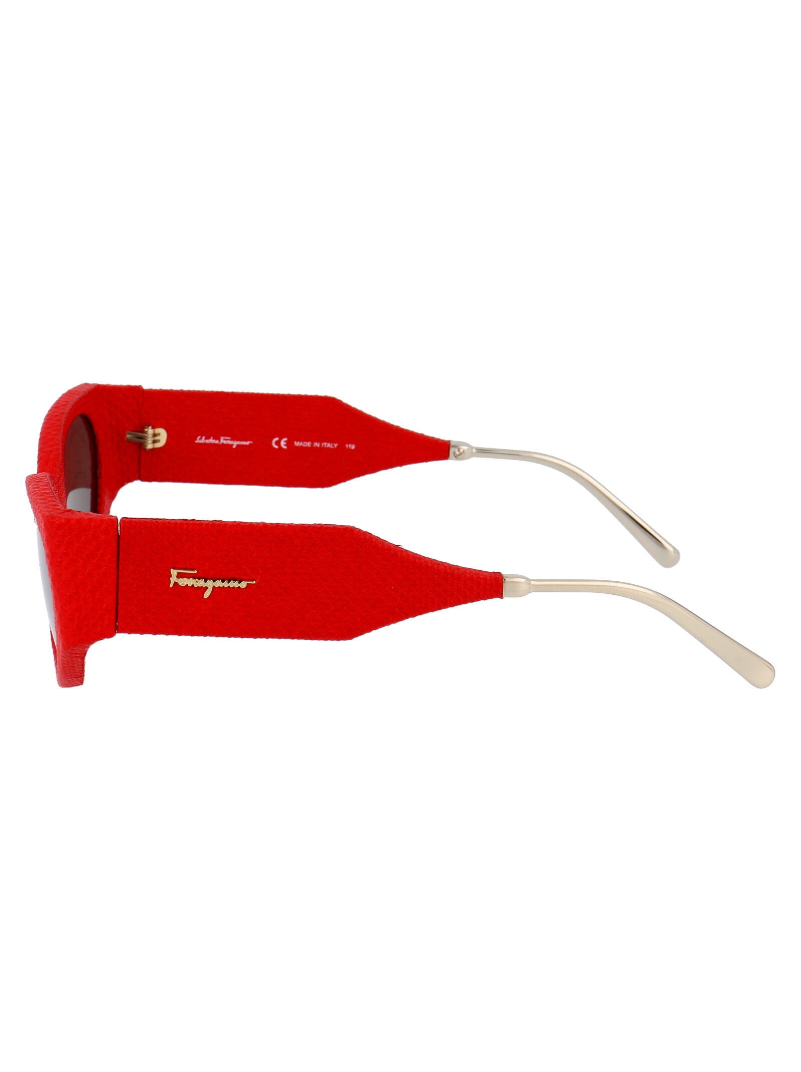 Ferragamo Karung Leather Sunglasses for Women