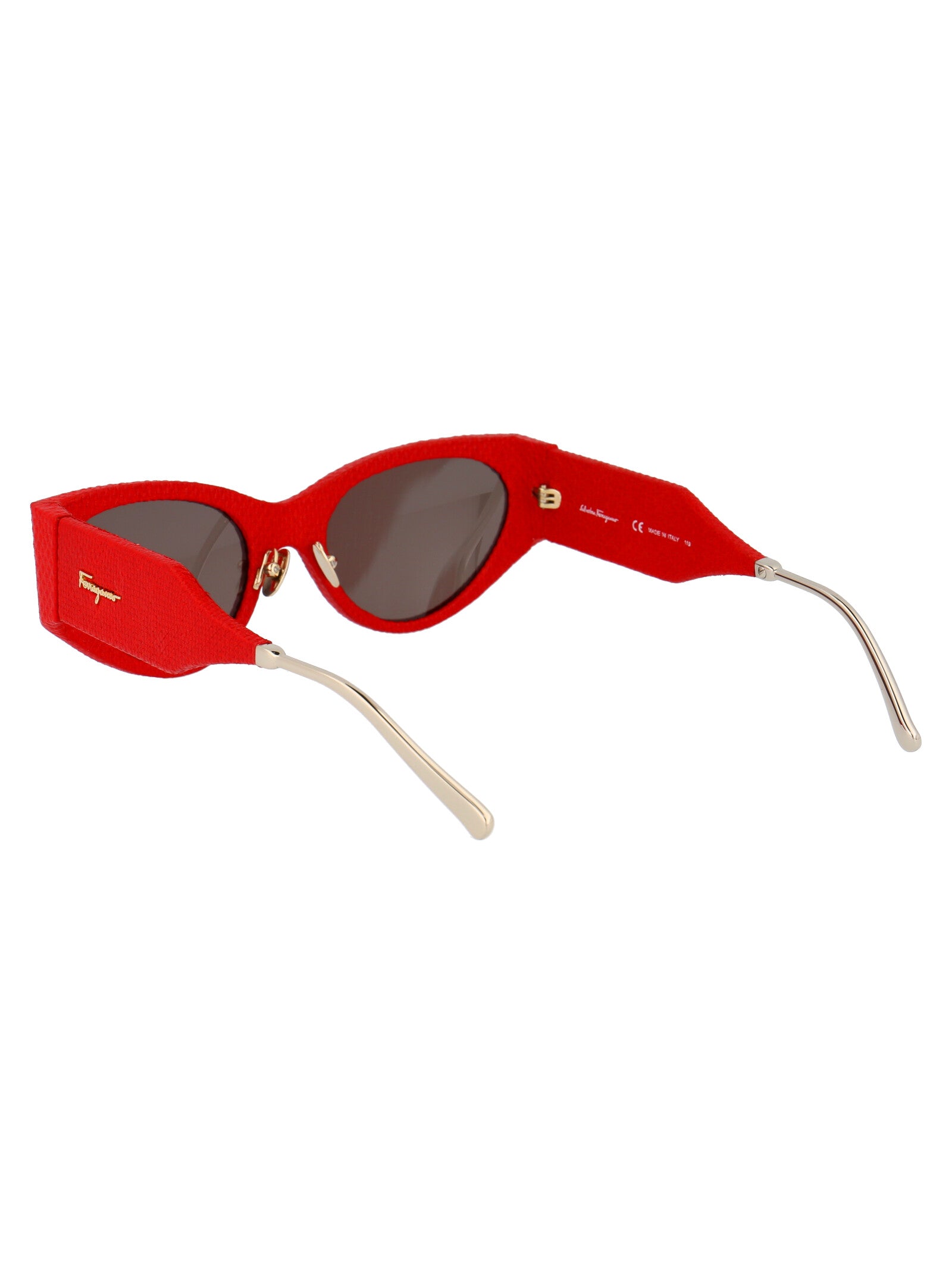 Ferragamo Karung Leather Sunglasses for Women