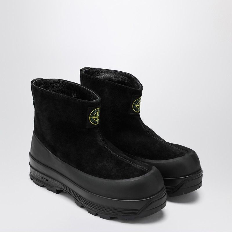 STONE ISLAND Suede Ankle Boots - Platform Design