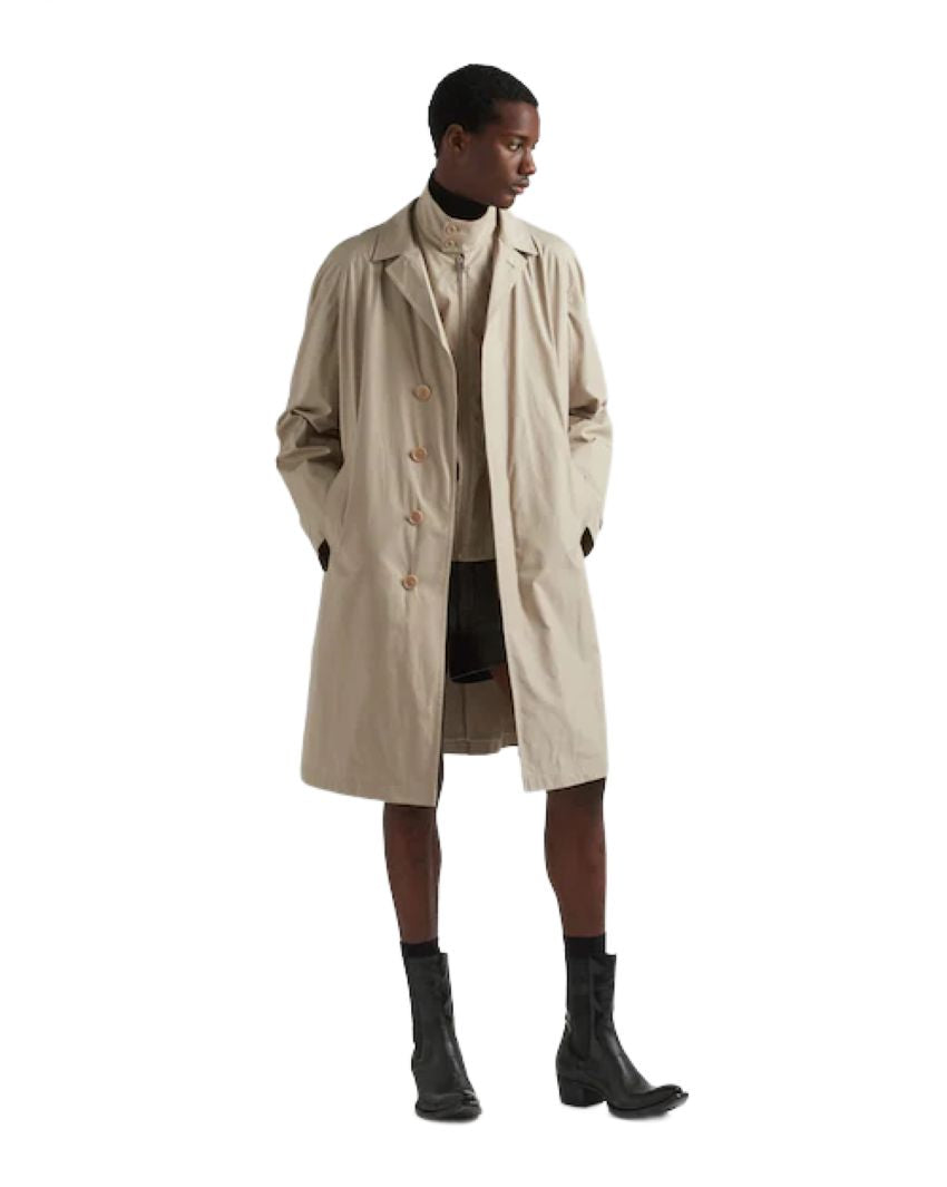 PRADA Men's Lightweight Panama Overcoat