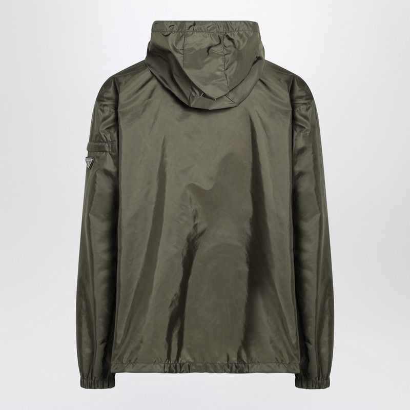 PRADA Men's Hooded Military Jacket in Re-Nylon