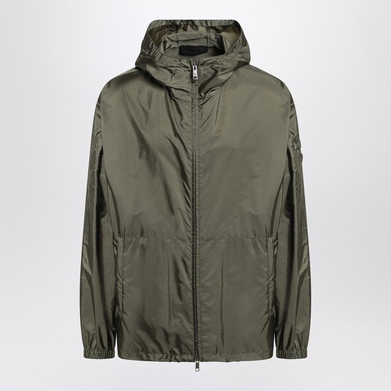 PRADA Men's Hooded Military Jacket in Re-Nylon