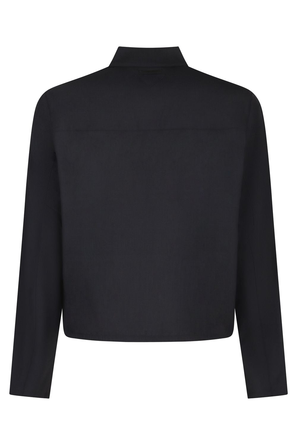 PRADA Men's Virgin Wool Jacket with Adjustable Drawstring Hem