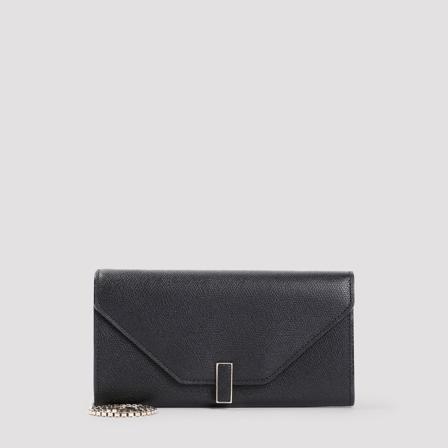 VALEXTRA Mini Grained Leather Wallet