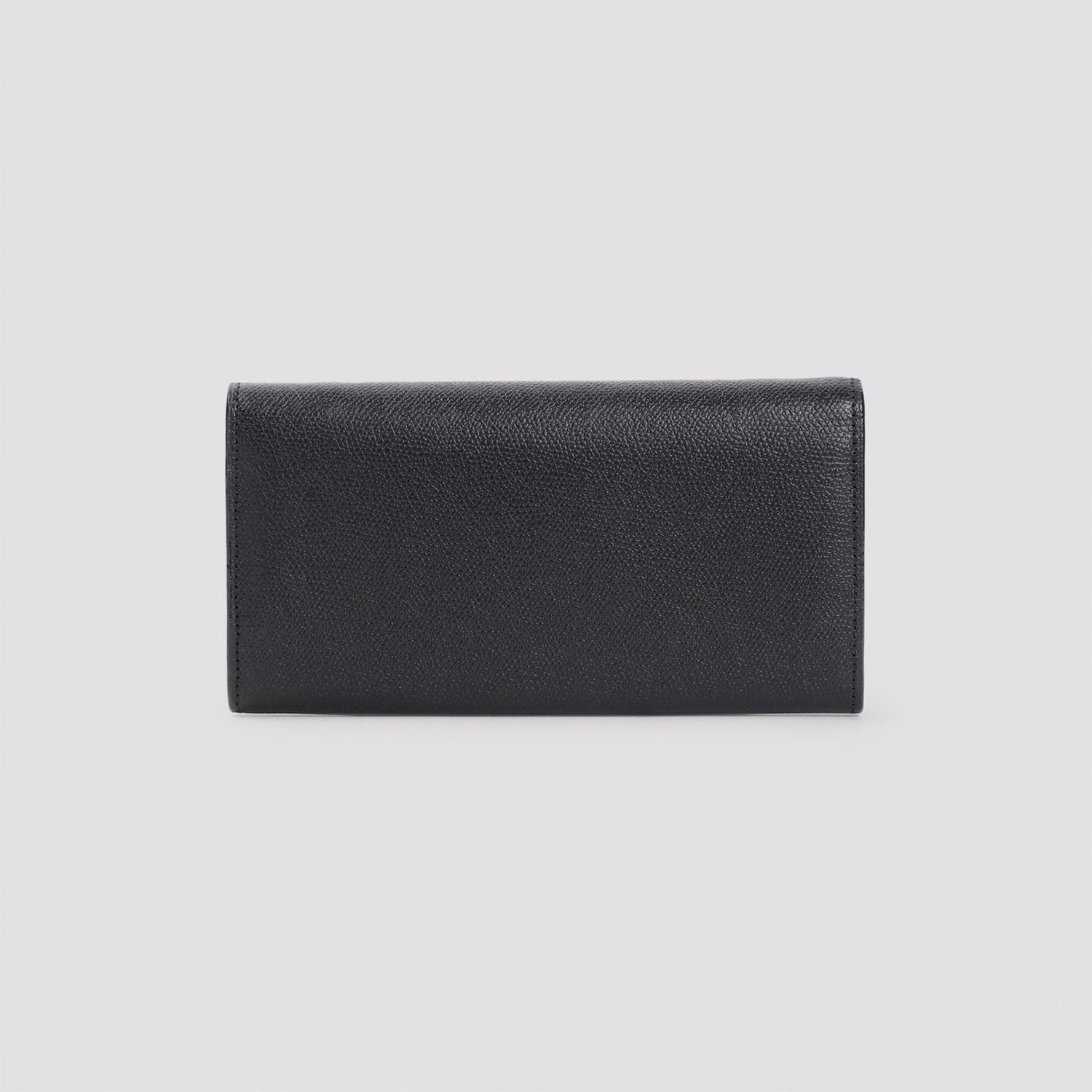 VALEXTRA Mini Grained Leather Wallet