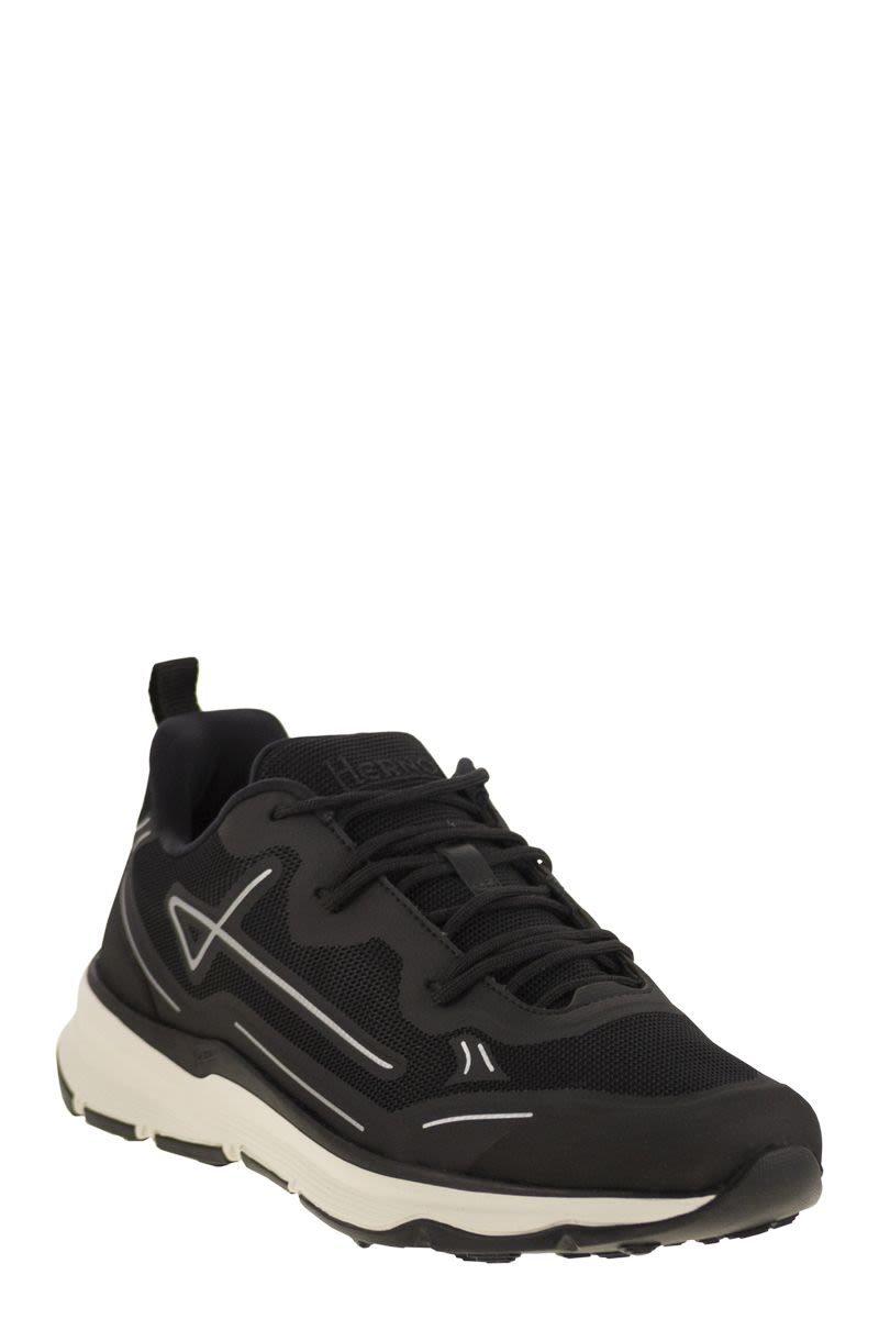 HERNO Nylon Trainers with Rubberised Details - 4.5 cm Sole Height