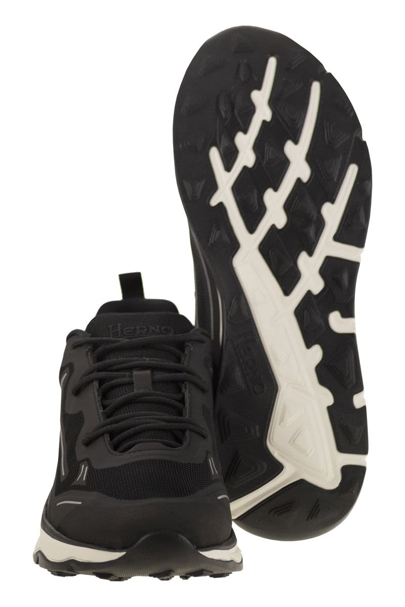 HERNO Nylon Trainers with Rubberised Details - 4.5 cm Sole Height