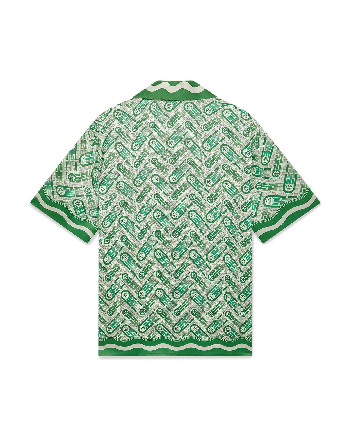 CASABLANCA Mini Cuban Collar Short Sleeve Shirt