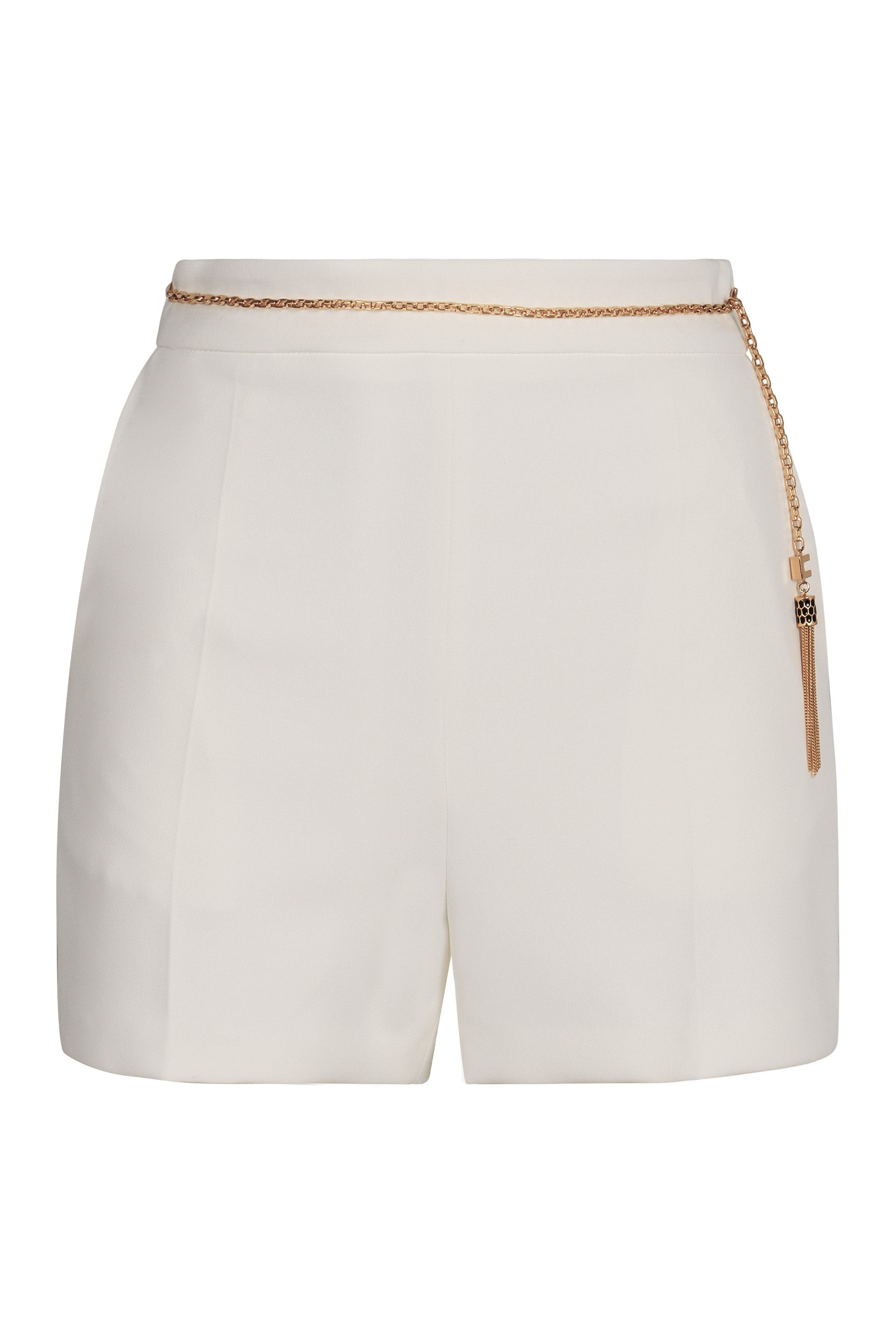 ELISABETTA FRANCHI Lightweight Creased Pleated Mini Shorts