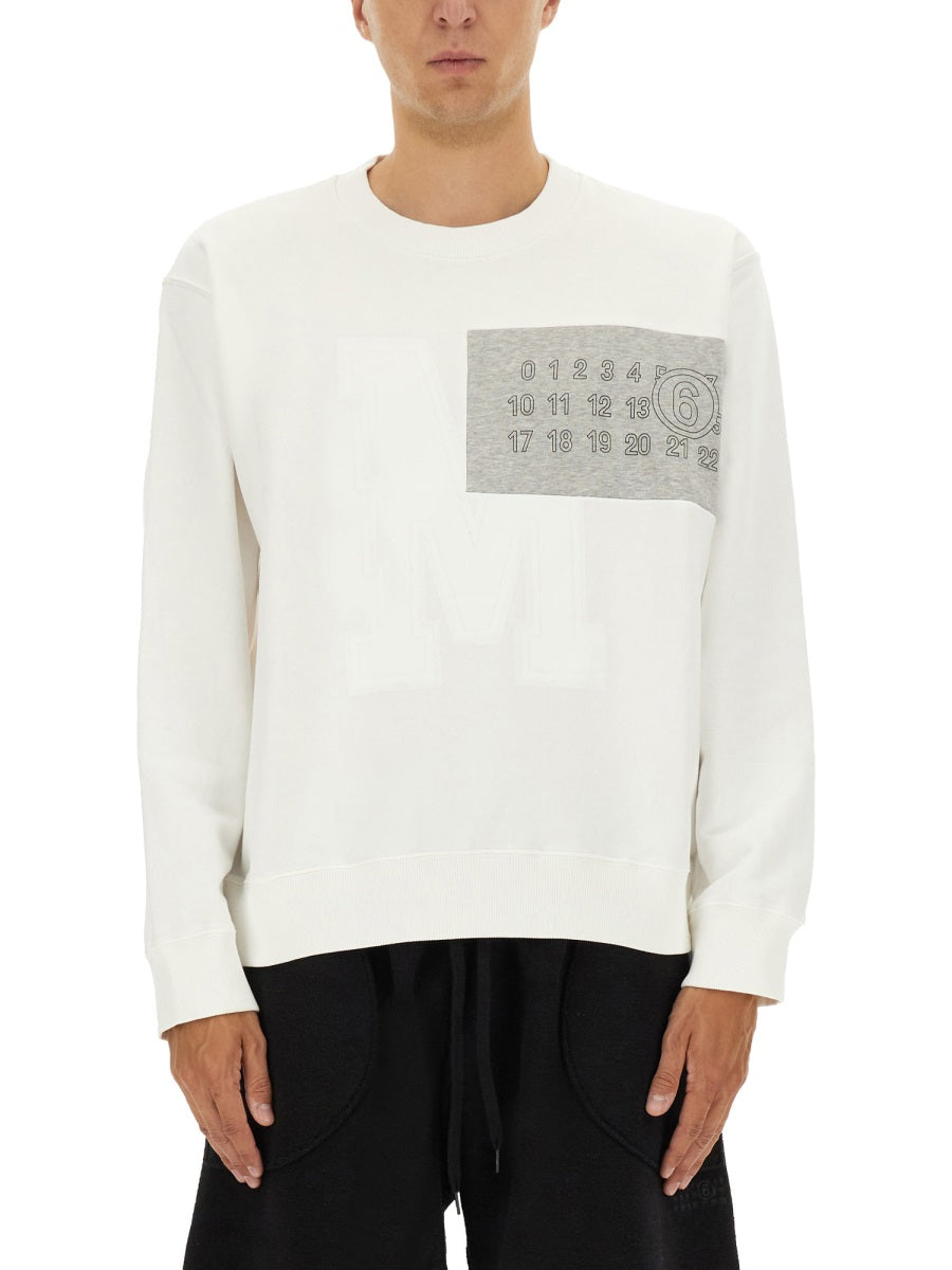 MM6 MAISON MARGIELA Cotton Sweatshirt for Men - FW25 Collection