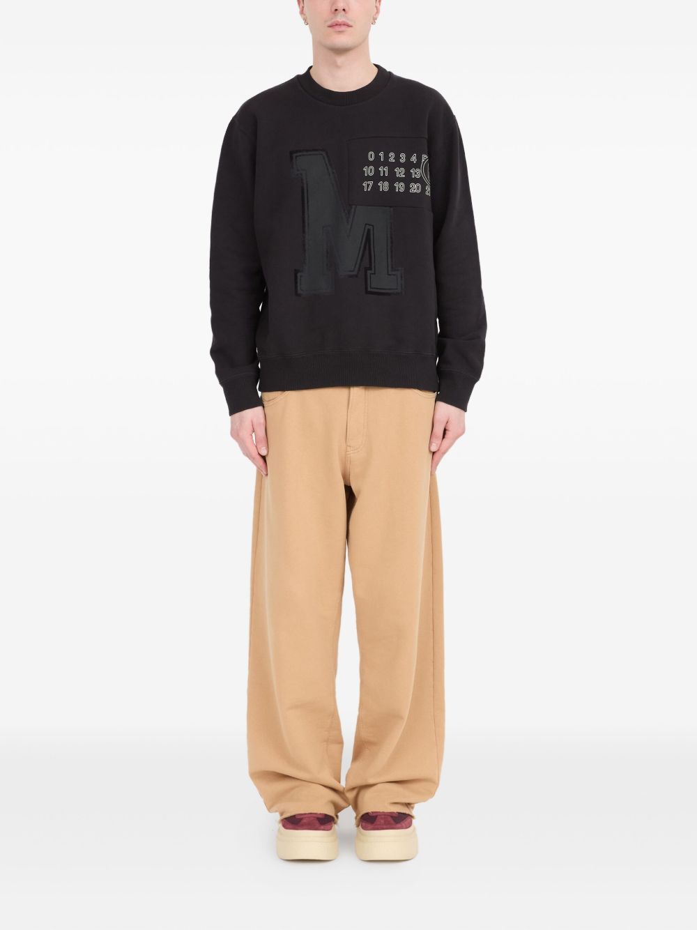 MM6 MAISON MARGIELA Logo Cotton Crewneck Sweatshirt