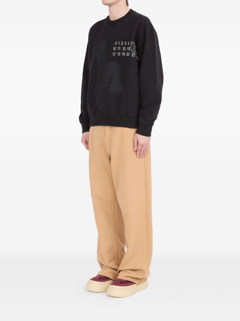 MM6 MAISON MARGIELA Logo Cotton Crewneck Sweatshirt