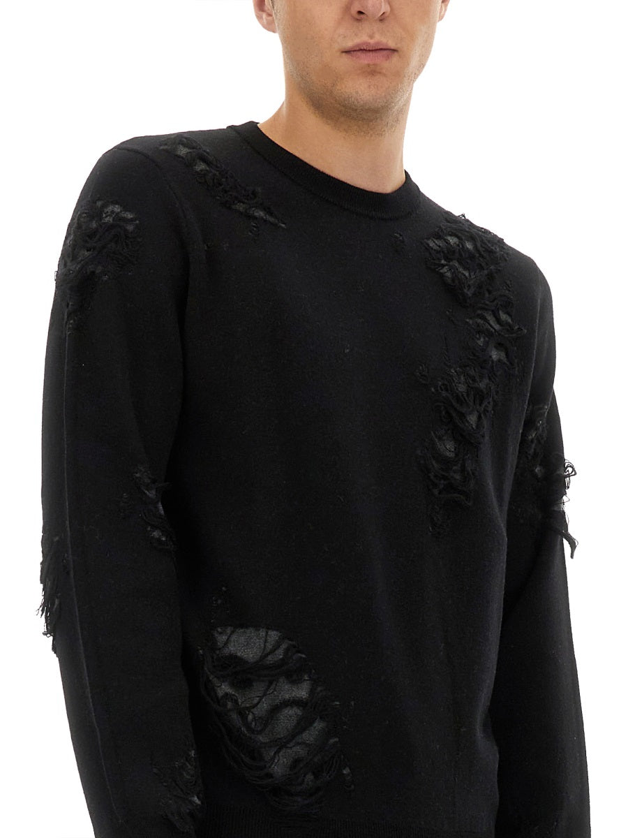 MM6 MAISON MARGIELA Men's Virgin Wool Blend Sweater