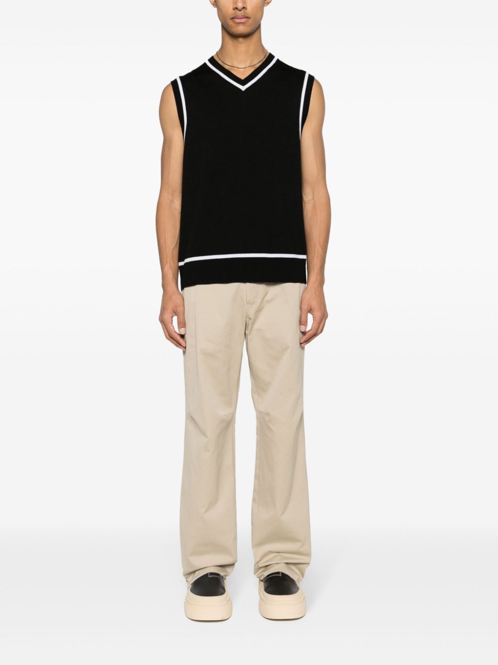 MM6 MAISON MARGIELA Men's Mid-Rise Straight Cut Trousers