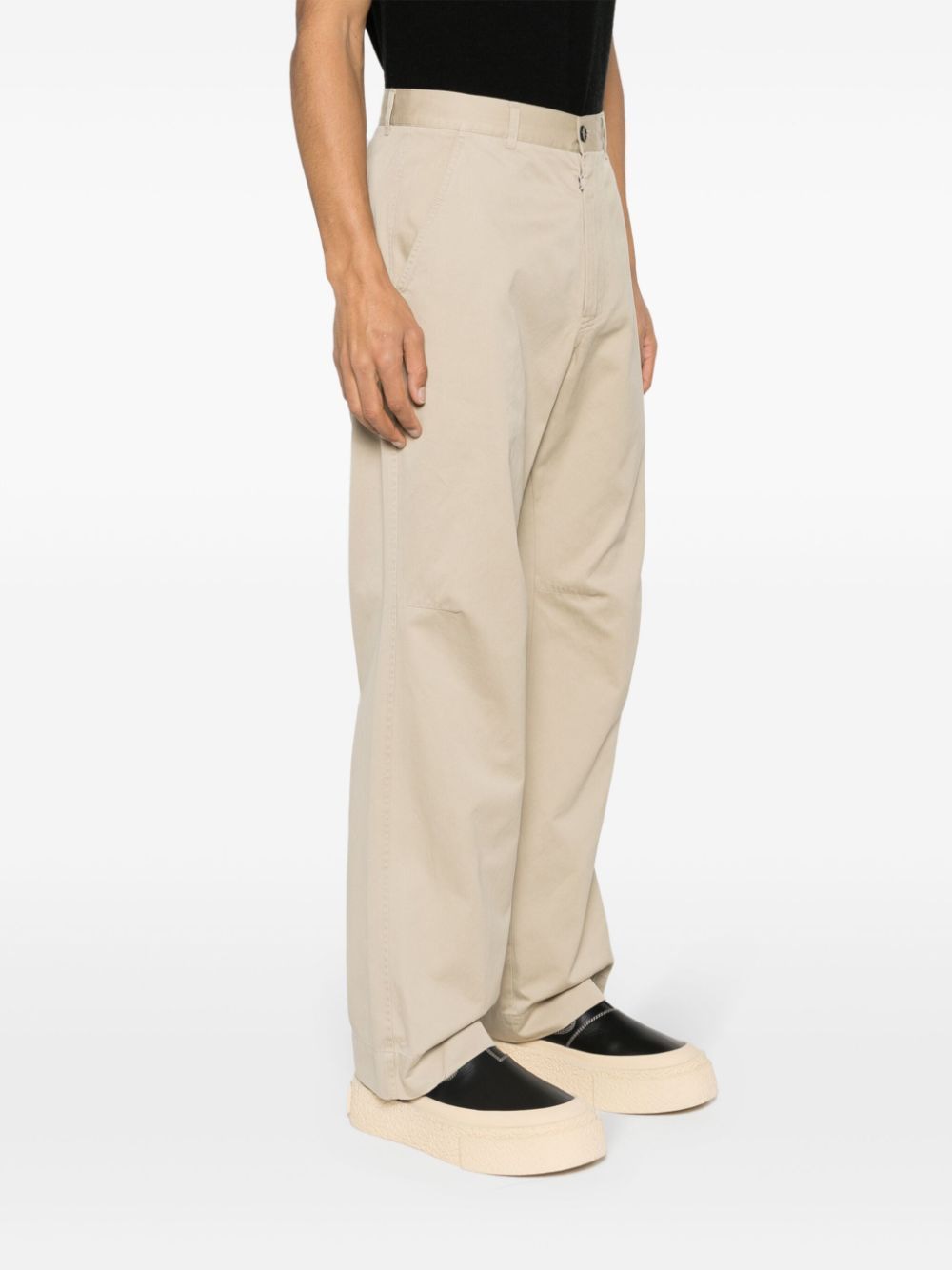 MM6 MAISON MARGIELA Men's Mid-Rise Straight Cut Trousers