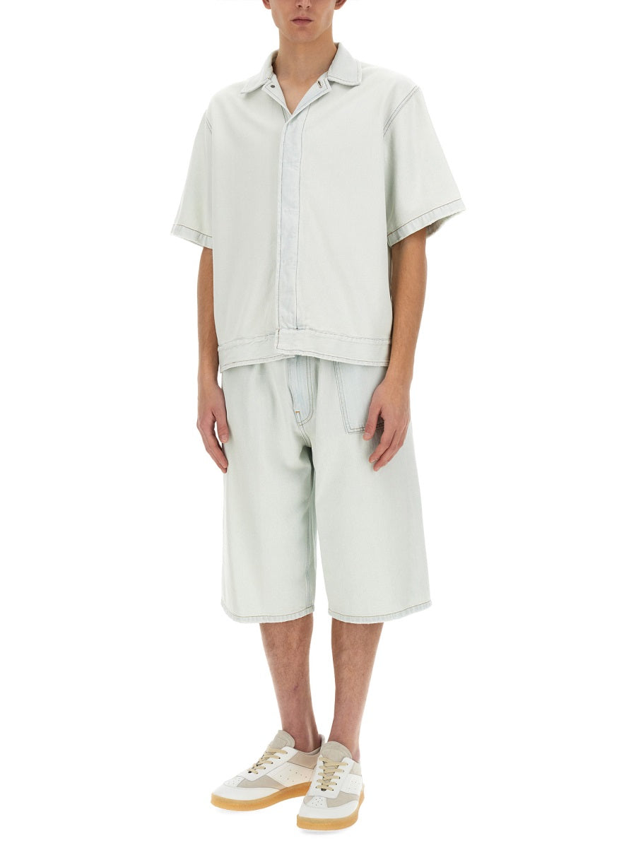 MM6 MAISON MARGIELA Oversized Denim Bermuda Shorts (Size 48)