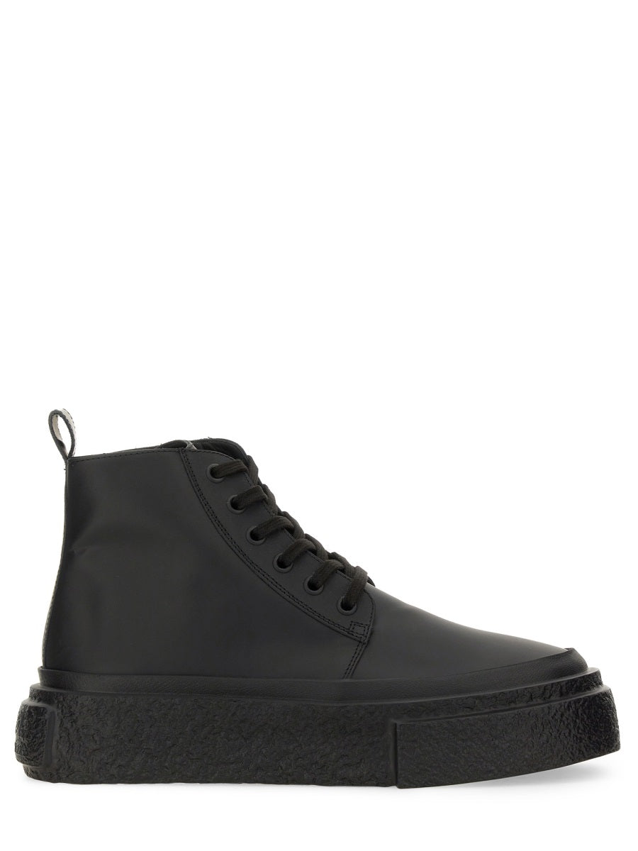 MM6 MAISON MARGIELA Leather Lace-Up Sneakers for Men