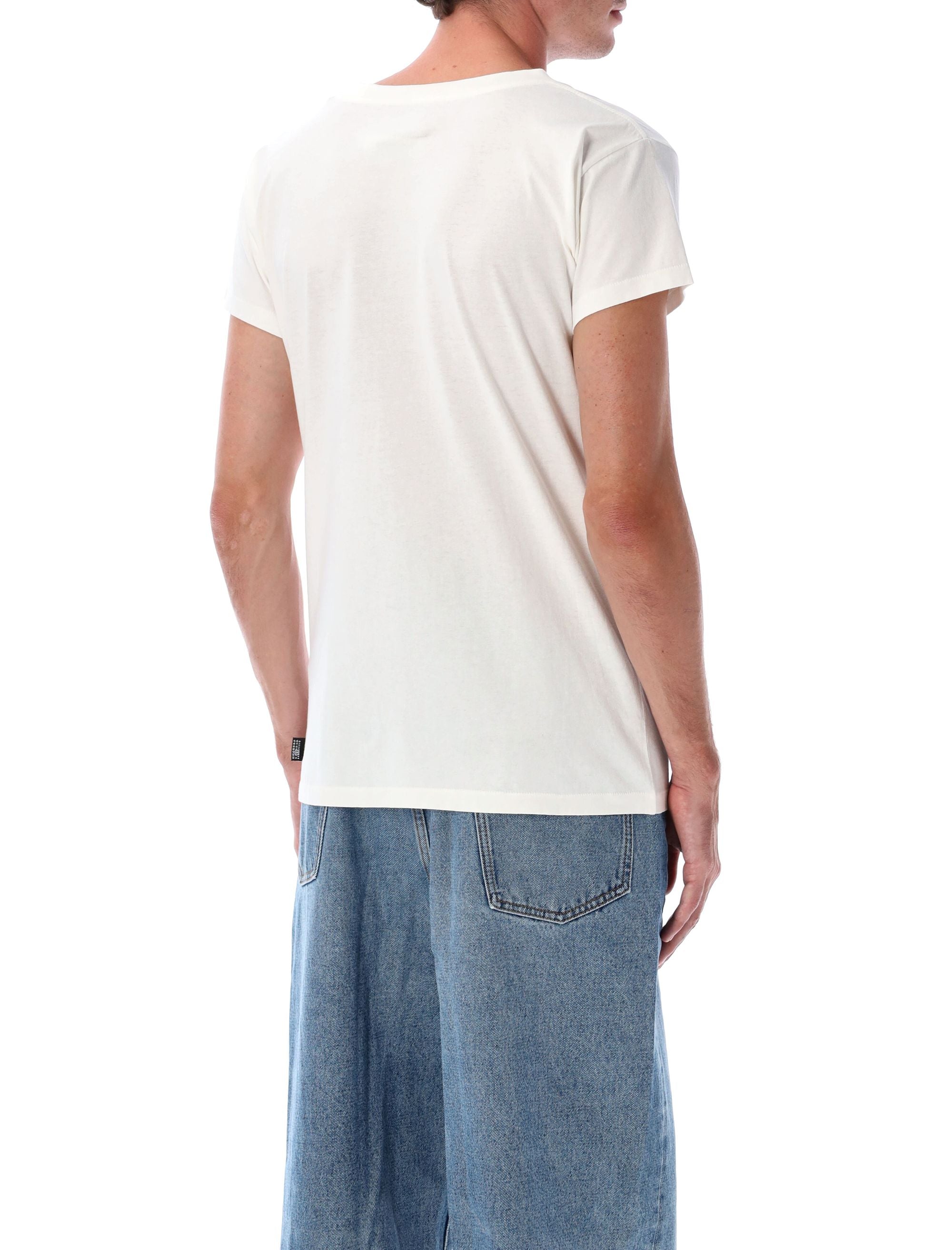 MM6 MAISON MARGIELA Fitted Cotton T-Shirt with Star Motif - Size L