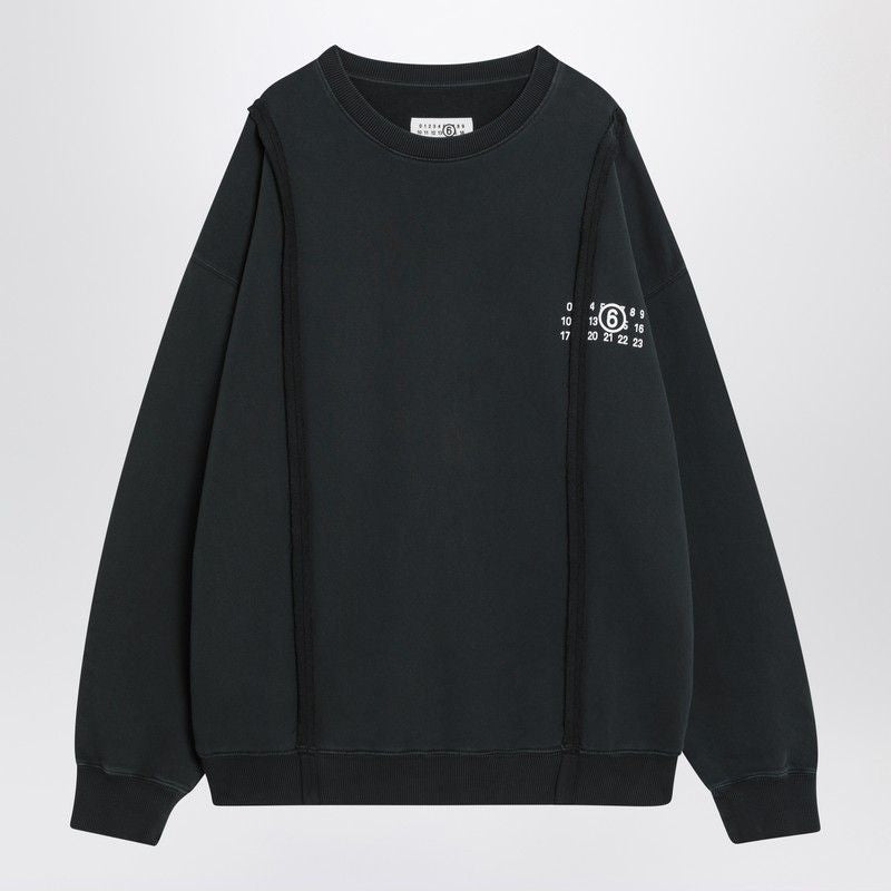 MM6 MAISON MARGIELA Numeric Logo Crew Neck Sweatshirt
