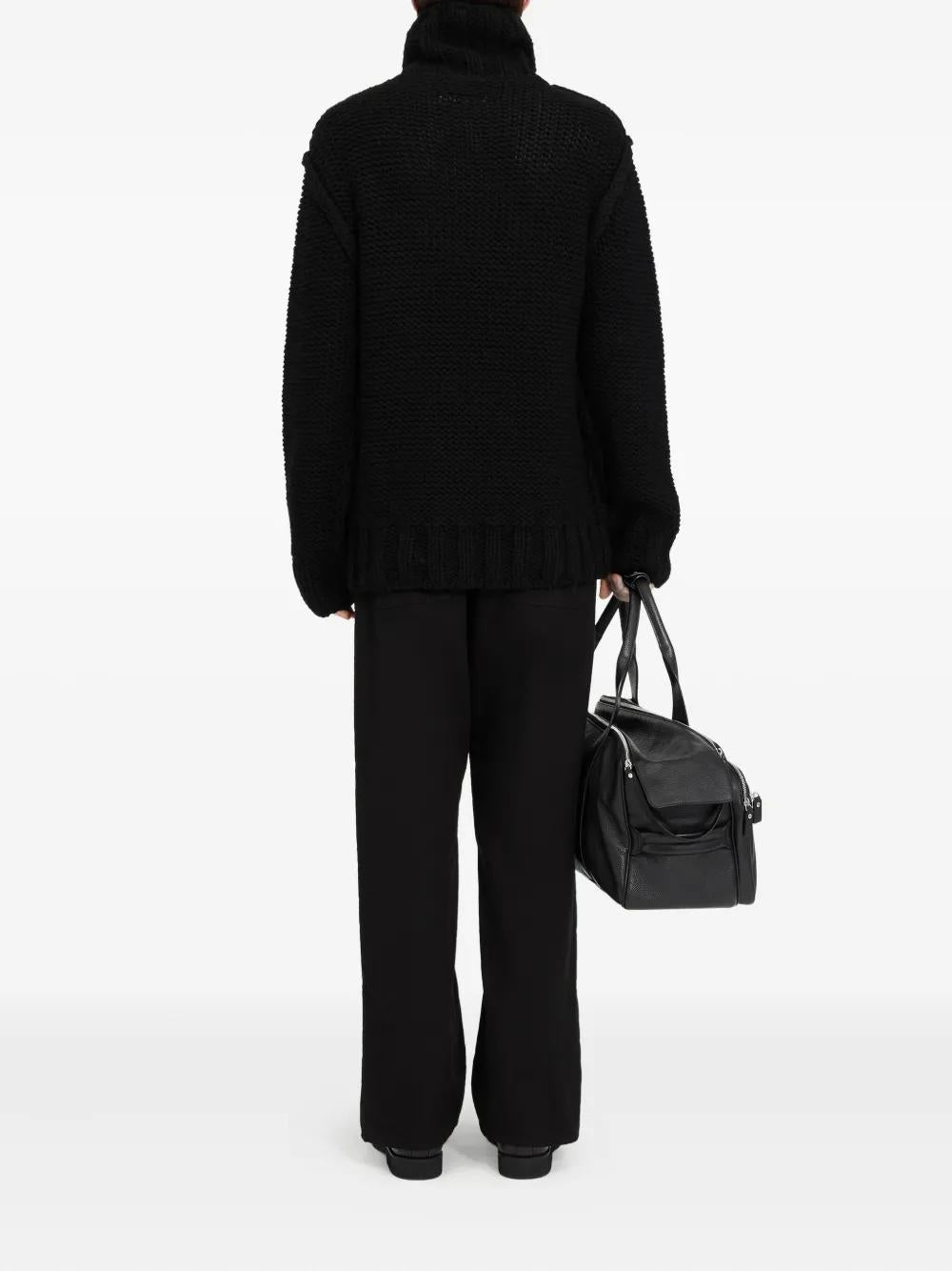 MM6 MAISON MARGIELA Chunky Wool Turtleneck Jumper - Size L