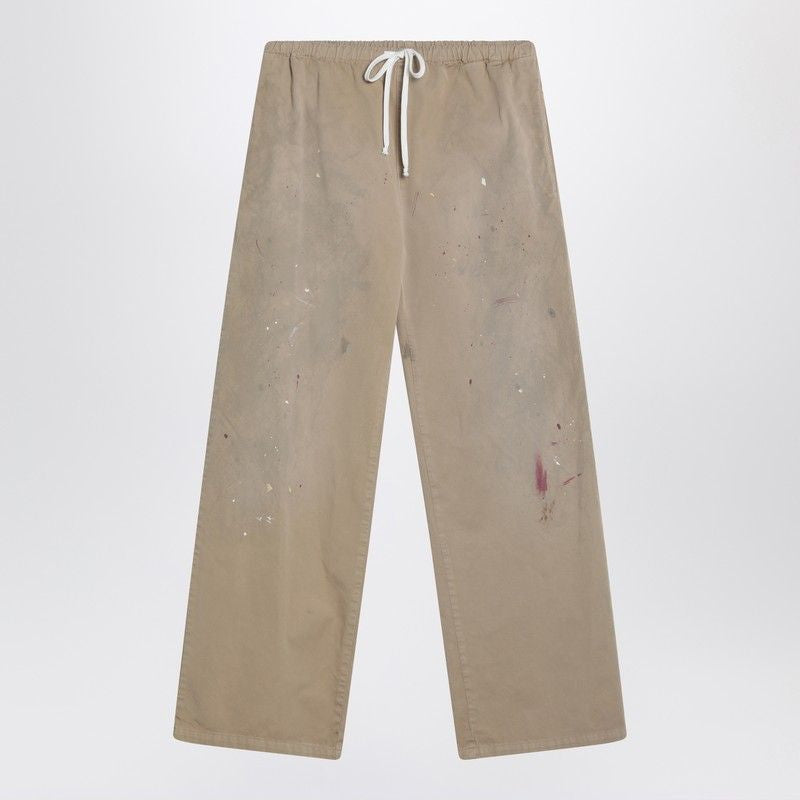 MM6 MAISON MARGIELA Wide Trousers with Brushstroke Design