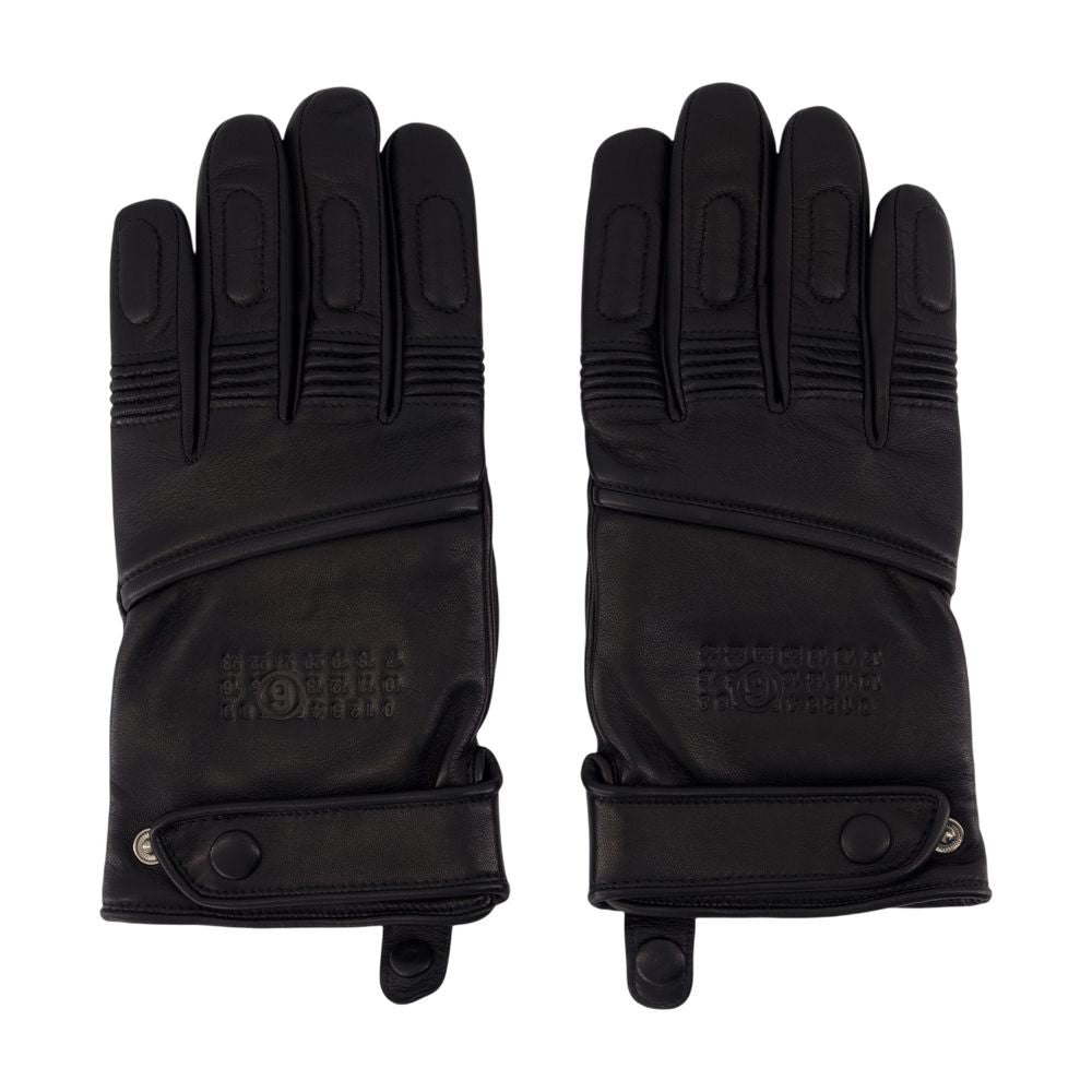 MM6 MAISON MARGIELA Elegantly Crafted Leather Gloves for Men