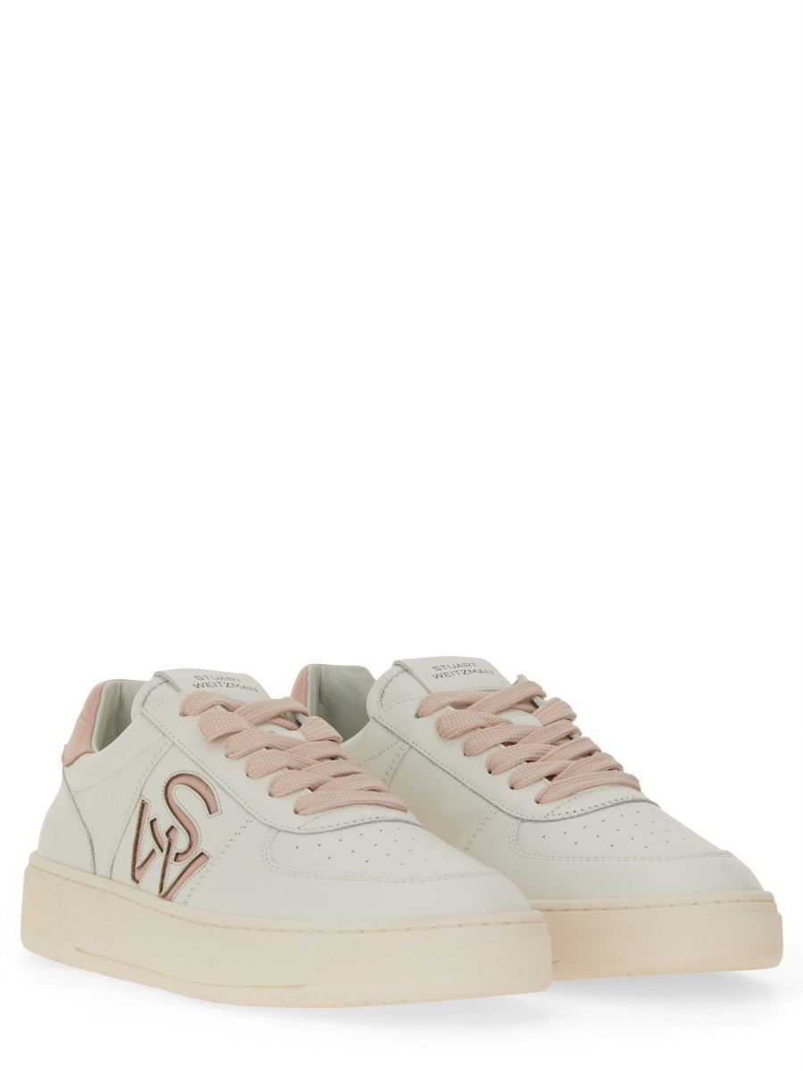 STUART WEITZMAN Leather Logo Sneakers for Women