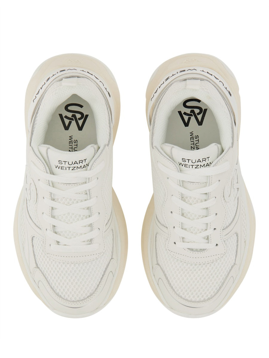 STUART WEITZMAN Fashionable Women's Logo Sneaker with Rubber Sole (4 cm)