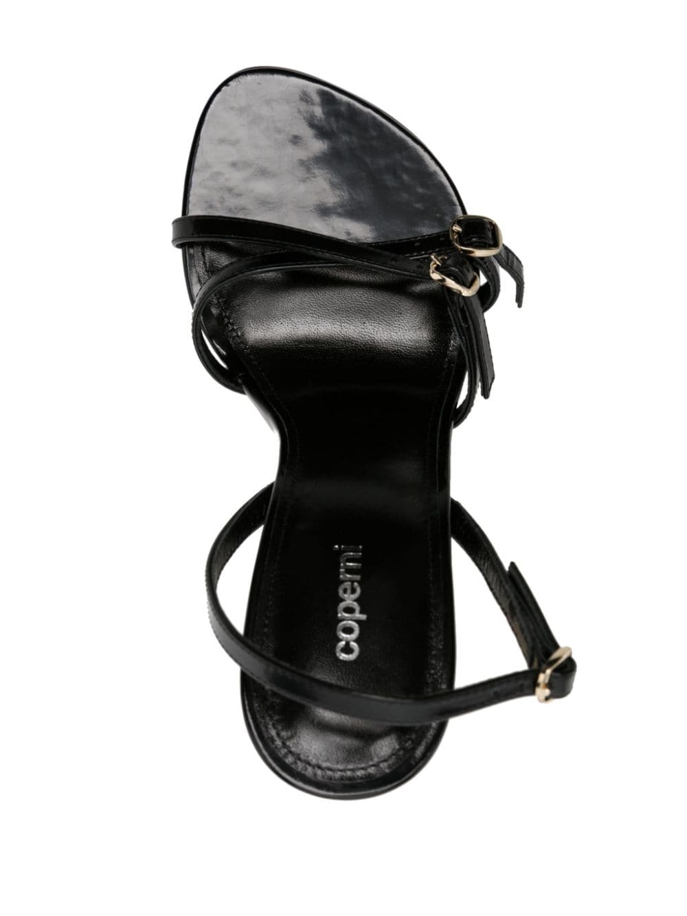 COPERNI Sculpted Heel Leather Sandals with Buckle Fastening - 100MM