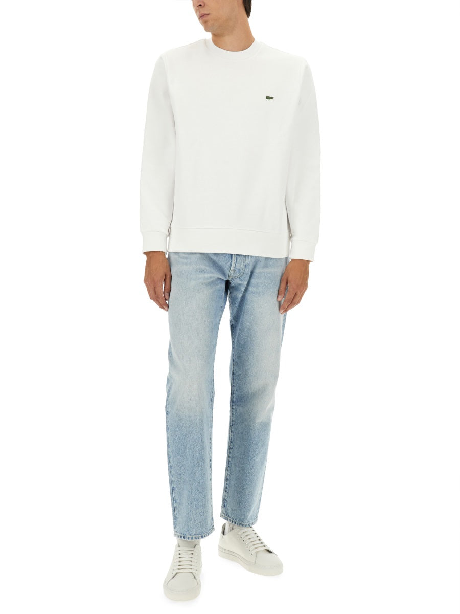 LACOSTE Fleece Sweatshirt with Logo - Size 5