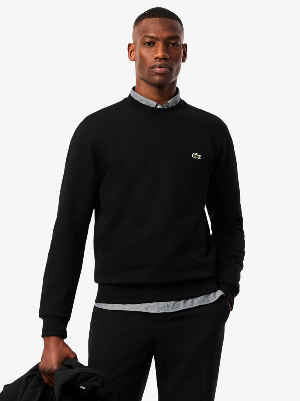 LACOSTE Fleece Sweatshirt with Logo Size 5 for Men