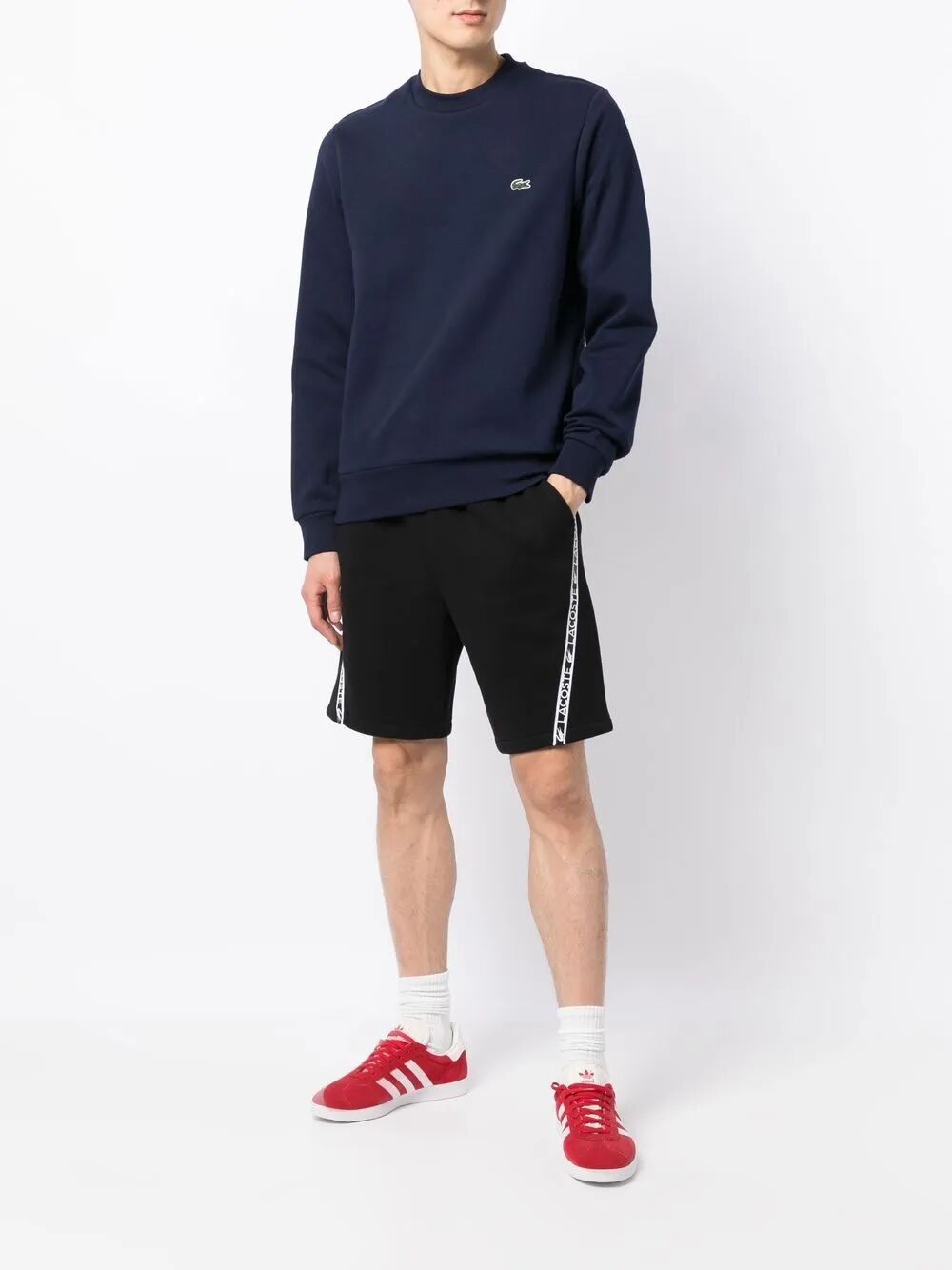 LACOSTE Fleece Crew Neck Sweatshirt for Men - Fall/Winter 2025