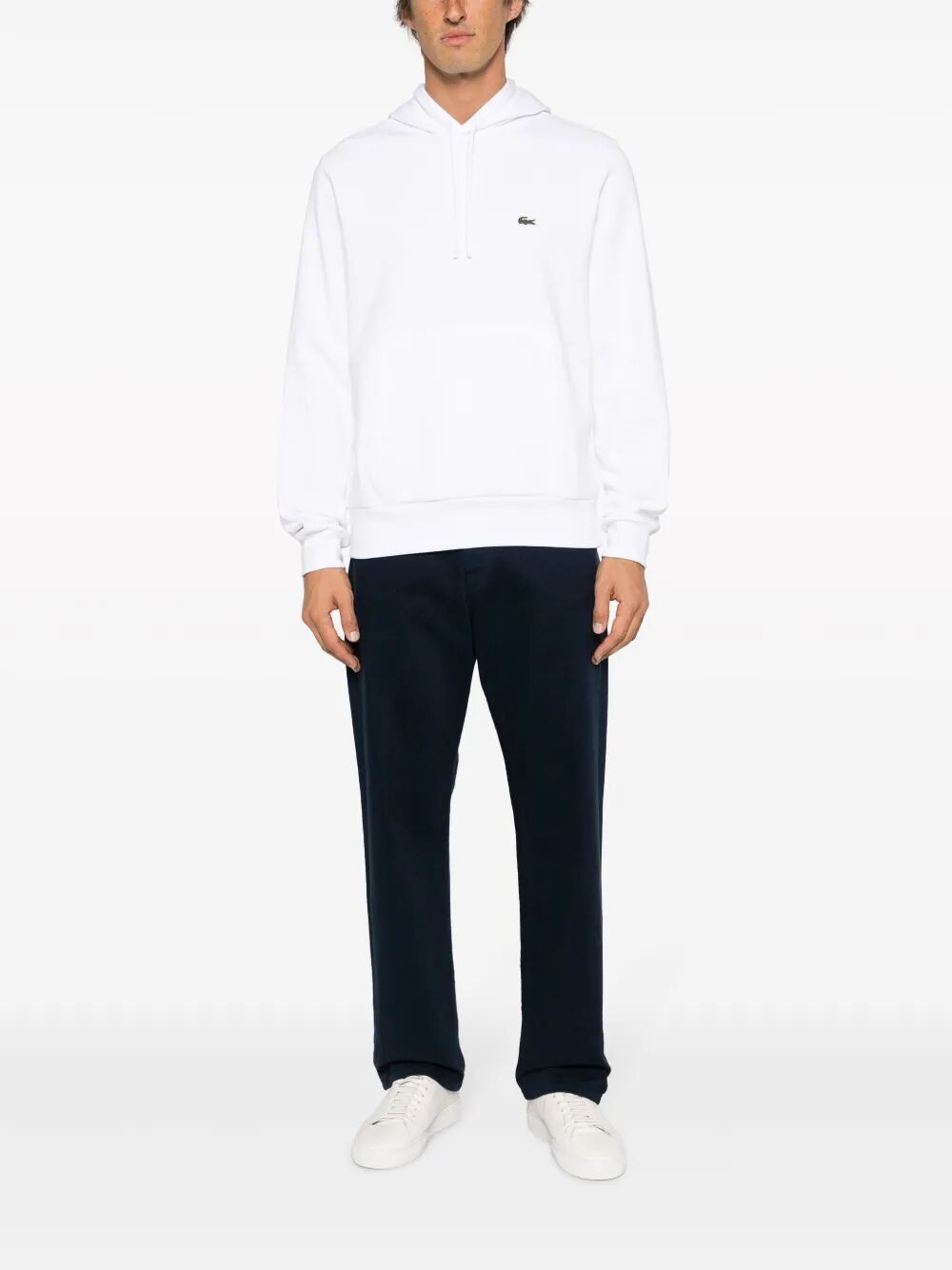 LACOSTE Classic Fit Fleece Hoodie for Men
