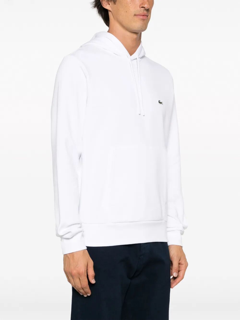 LACOSTE Classic Fit Fleece Hoodie for Men