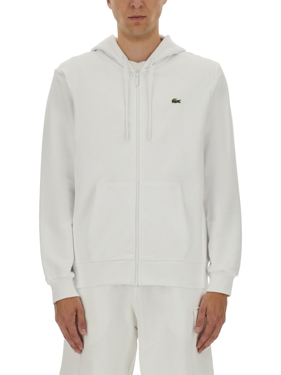 LACOSTE Men's Zipper Hoodie - Size 5