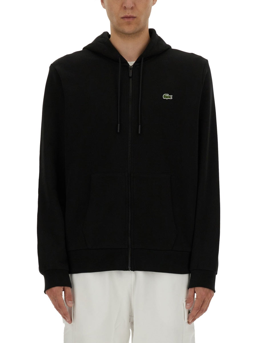 LACOSTE Men's Zipper Hoodie - Size 5