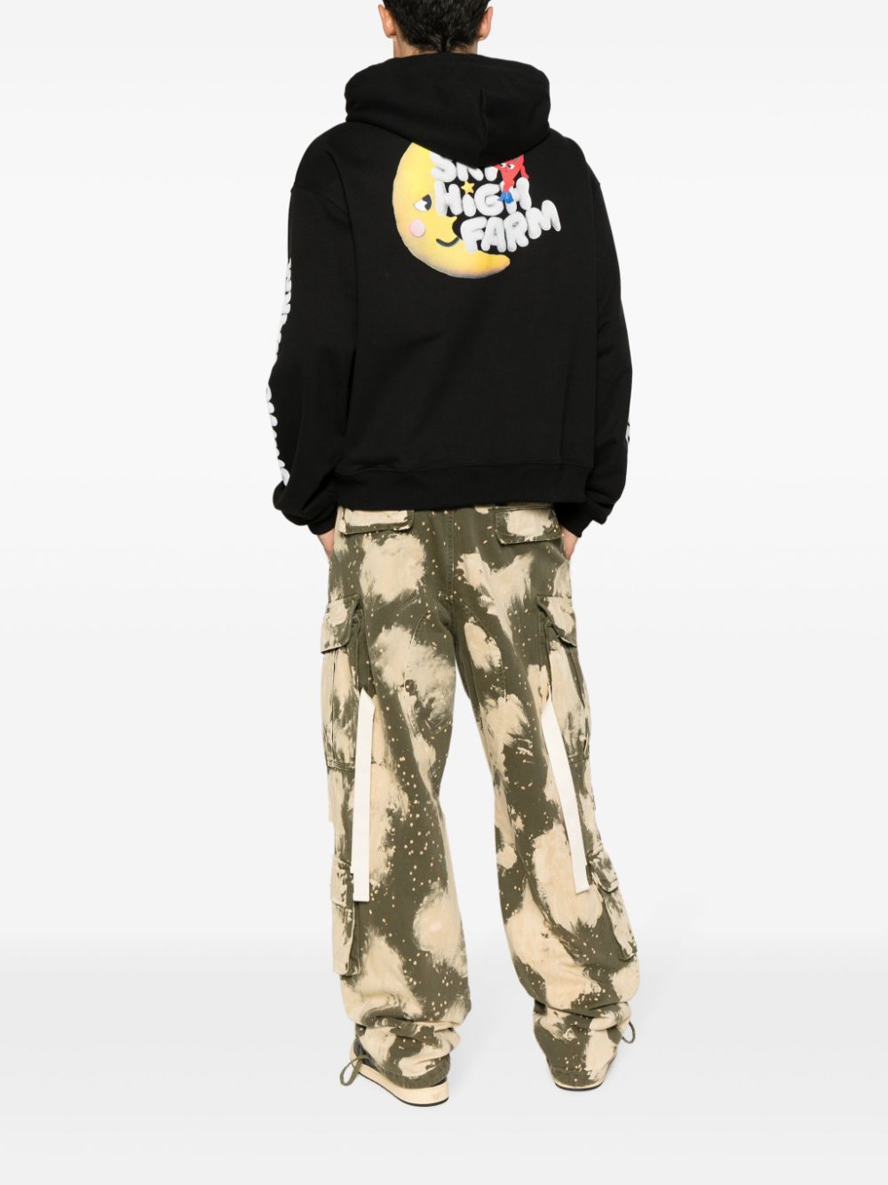 SKY HIGH FARM Eco-Friendly Logo Print Hoodie