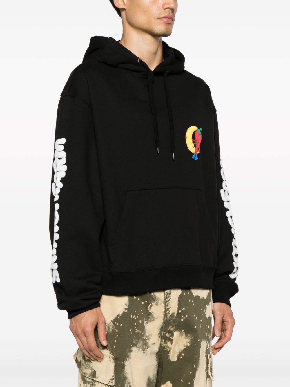 SKY HIGH FARM Eco-Friendly Logo Print Hoodie