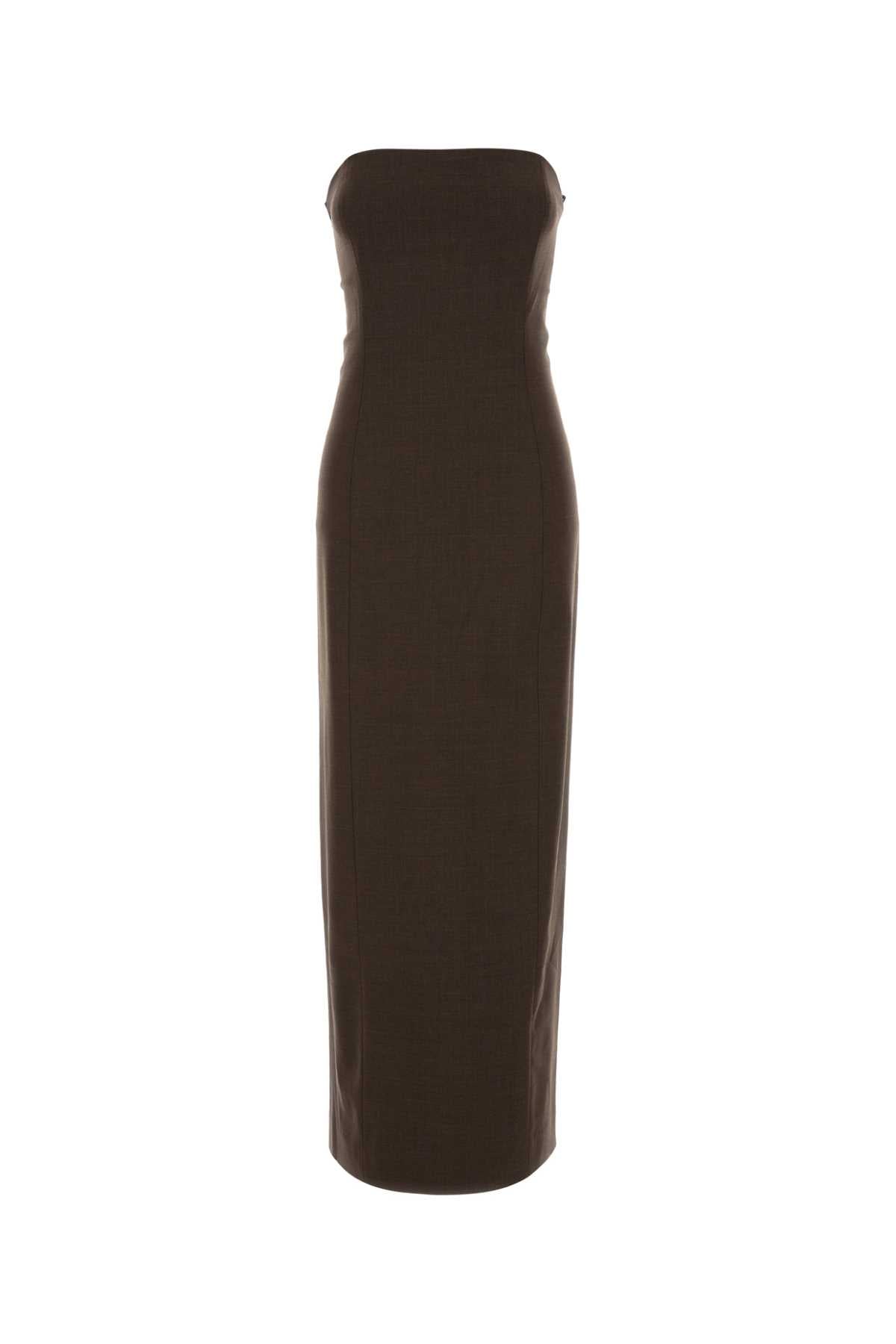 LOULOU DE SAISON Stretch Wool Maxi Dress