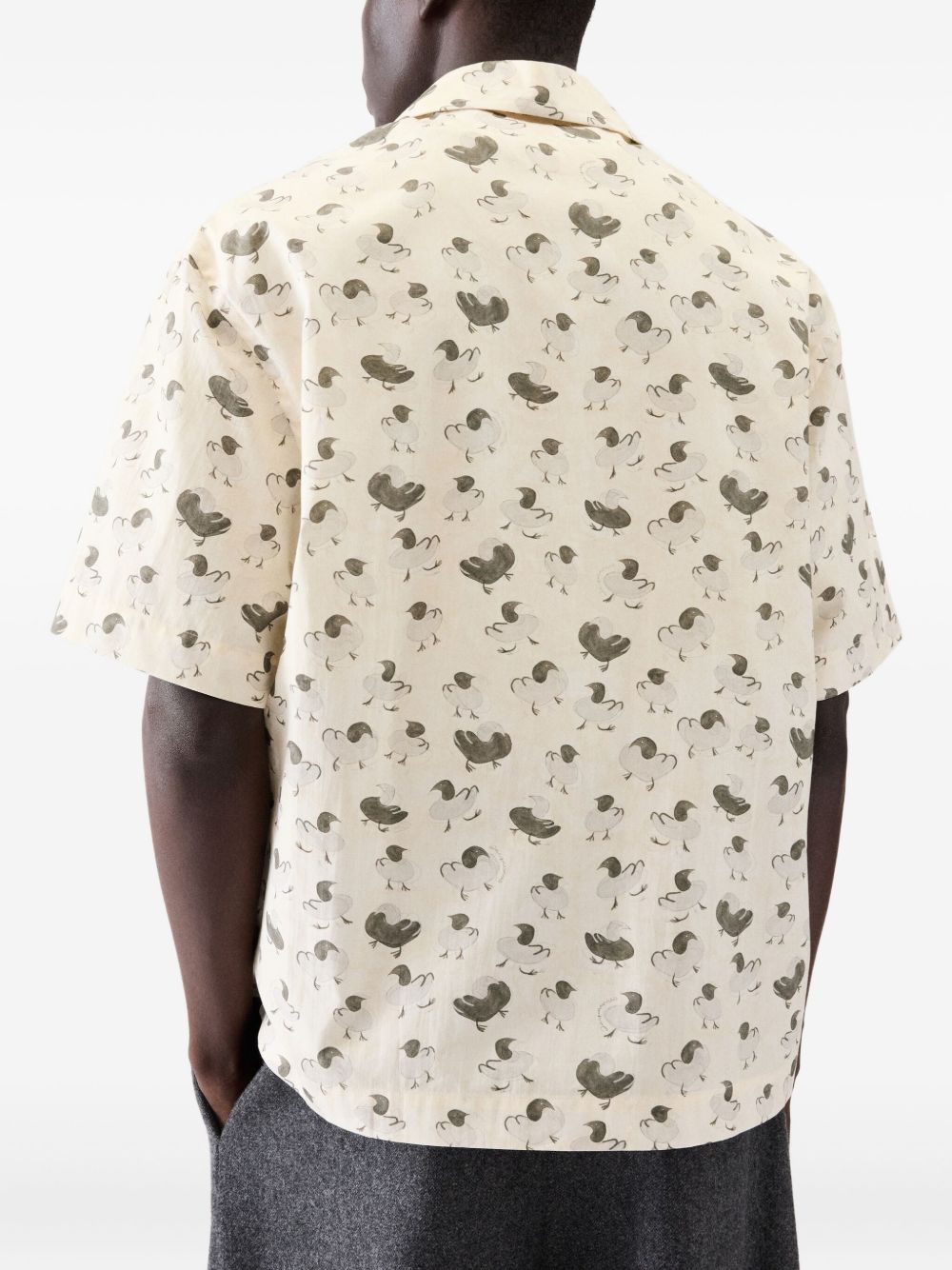 JACQUEMUS Floral-Print Short Sleeve Shirt