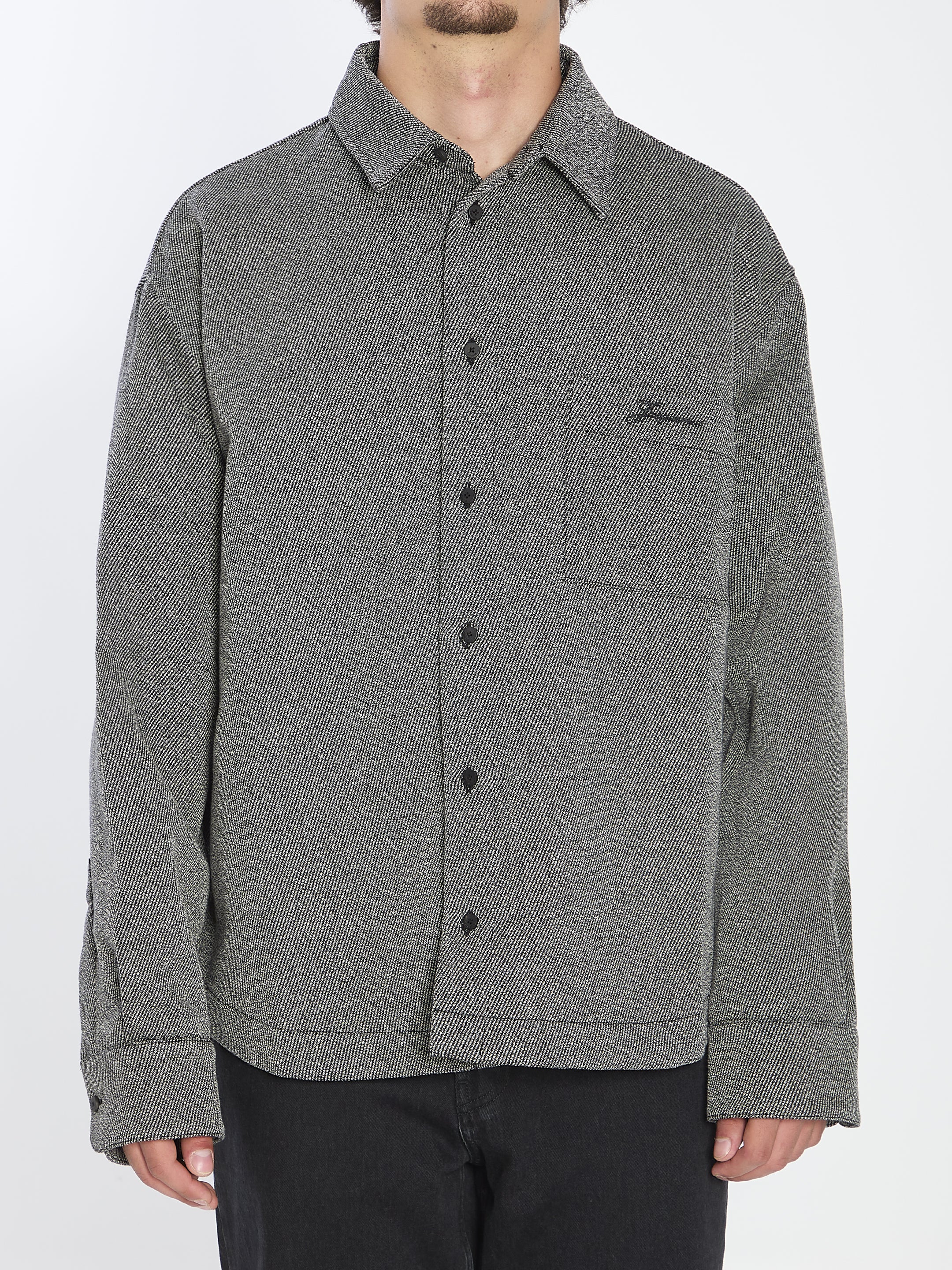 JACQUEMUS Oversized Wool Blend Shirt - Size 52