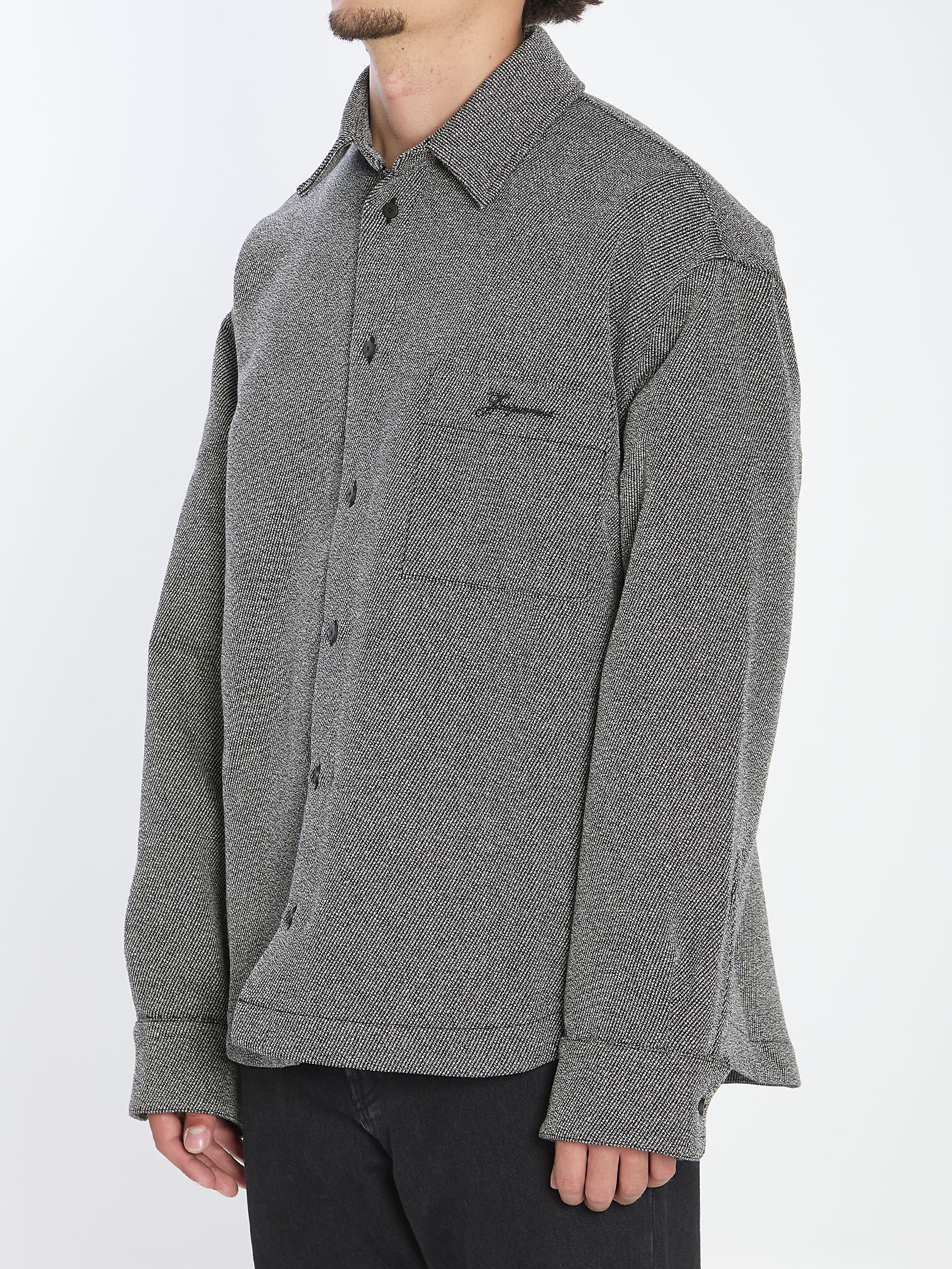 JACQUEMUS Oversized Wool Blend Shirt - Size 52