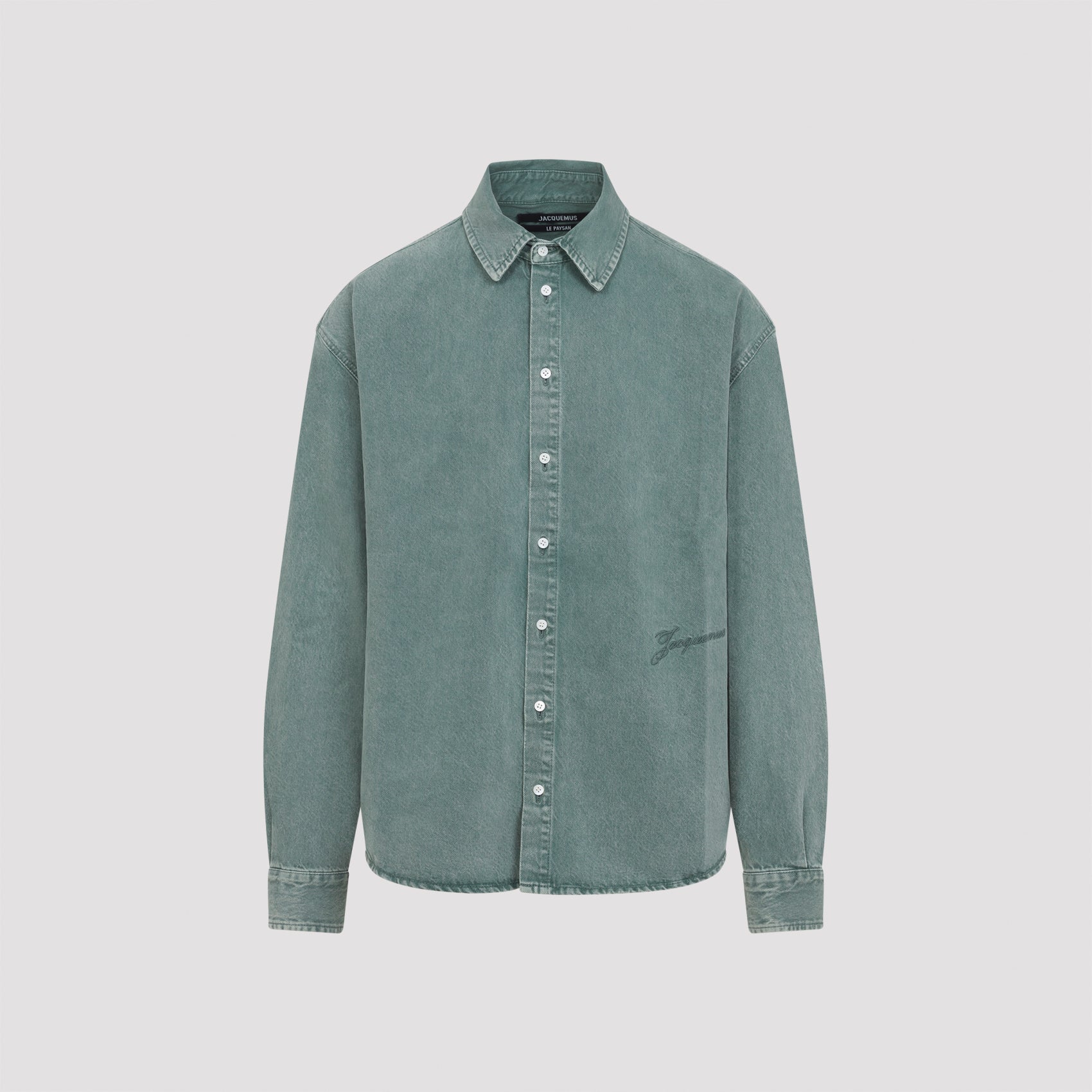 JACQUEMUS Men's Cotton Shirt with Pointed Collar