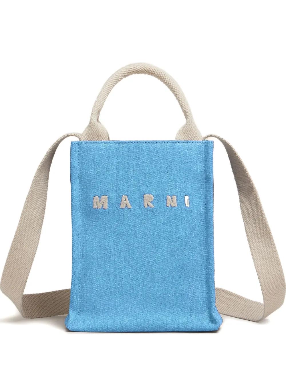 MARNI Mini Denim Tote Handbag