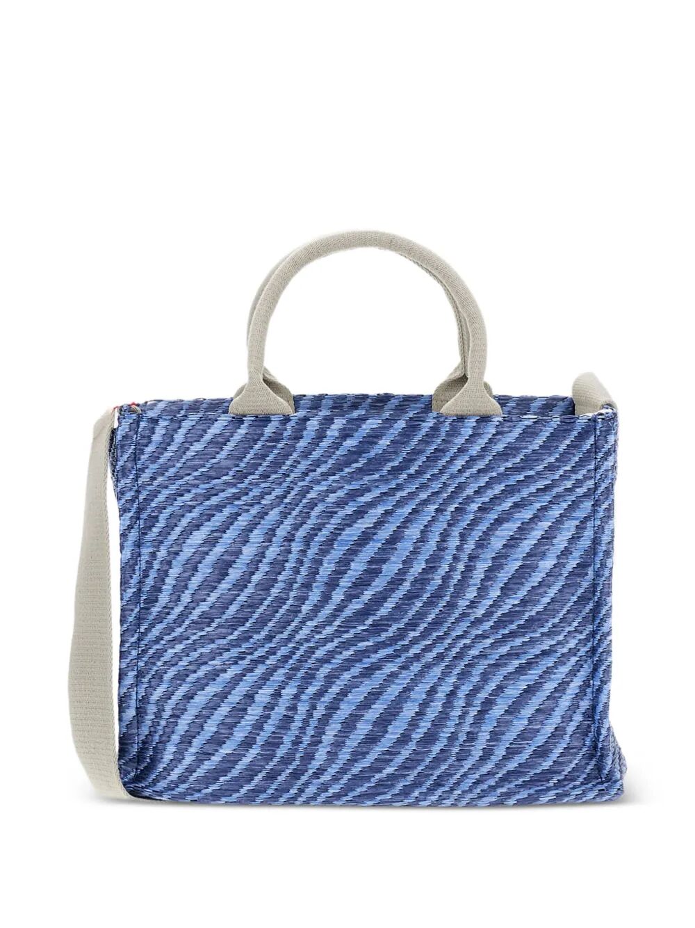 MARNI Mini Wavy Raffia-Effect Small Tote Handbag