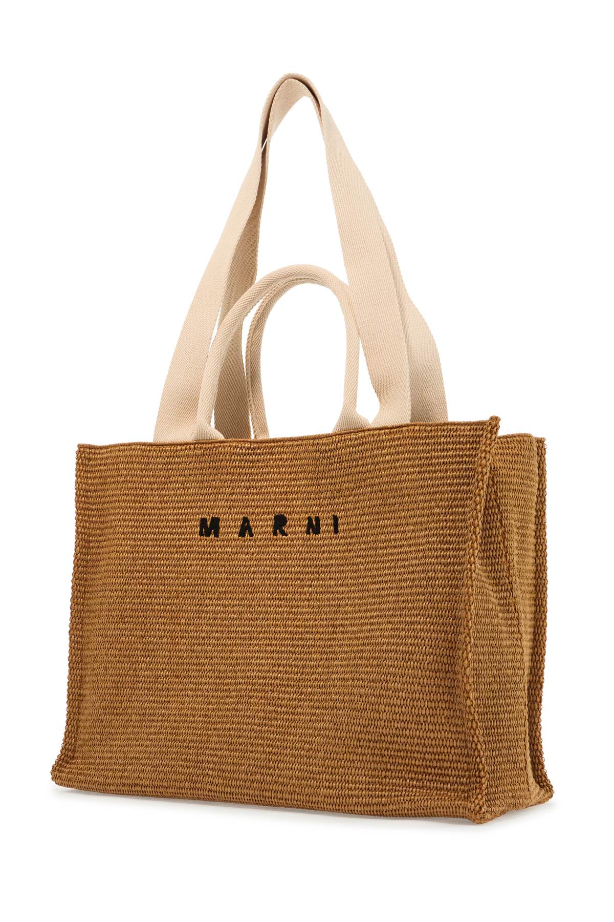 MARNI Large Raffia Shopping Handbag