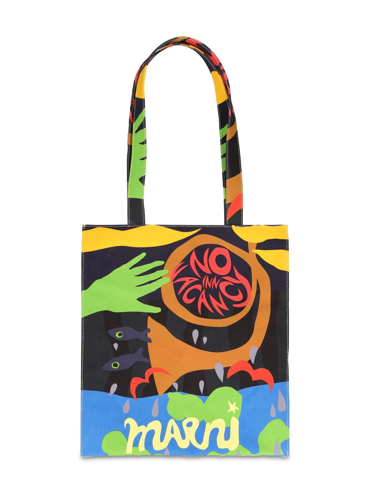 MARNI Logo Tote Handbag 40x27x1 CM