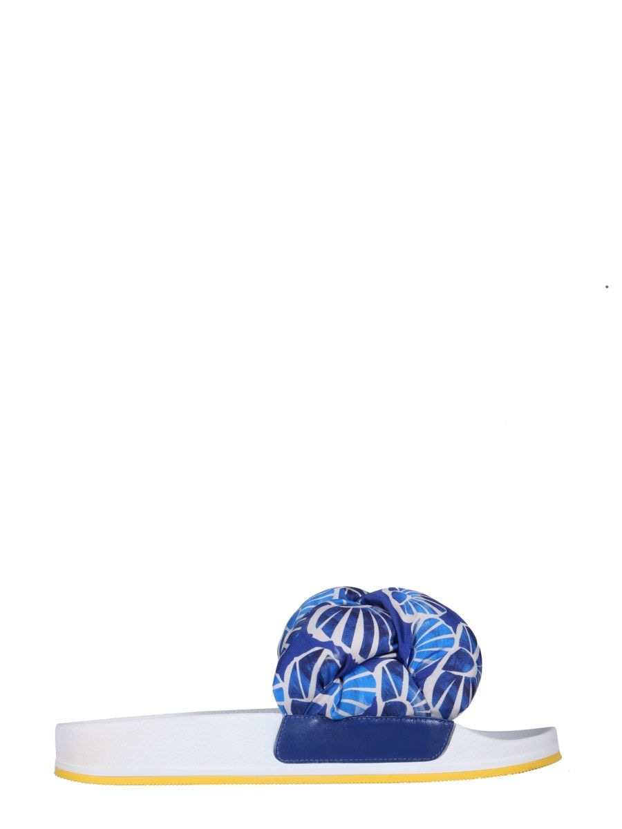 LA DOUBLEJ Braid Slide Sandals with 2 CM Sole