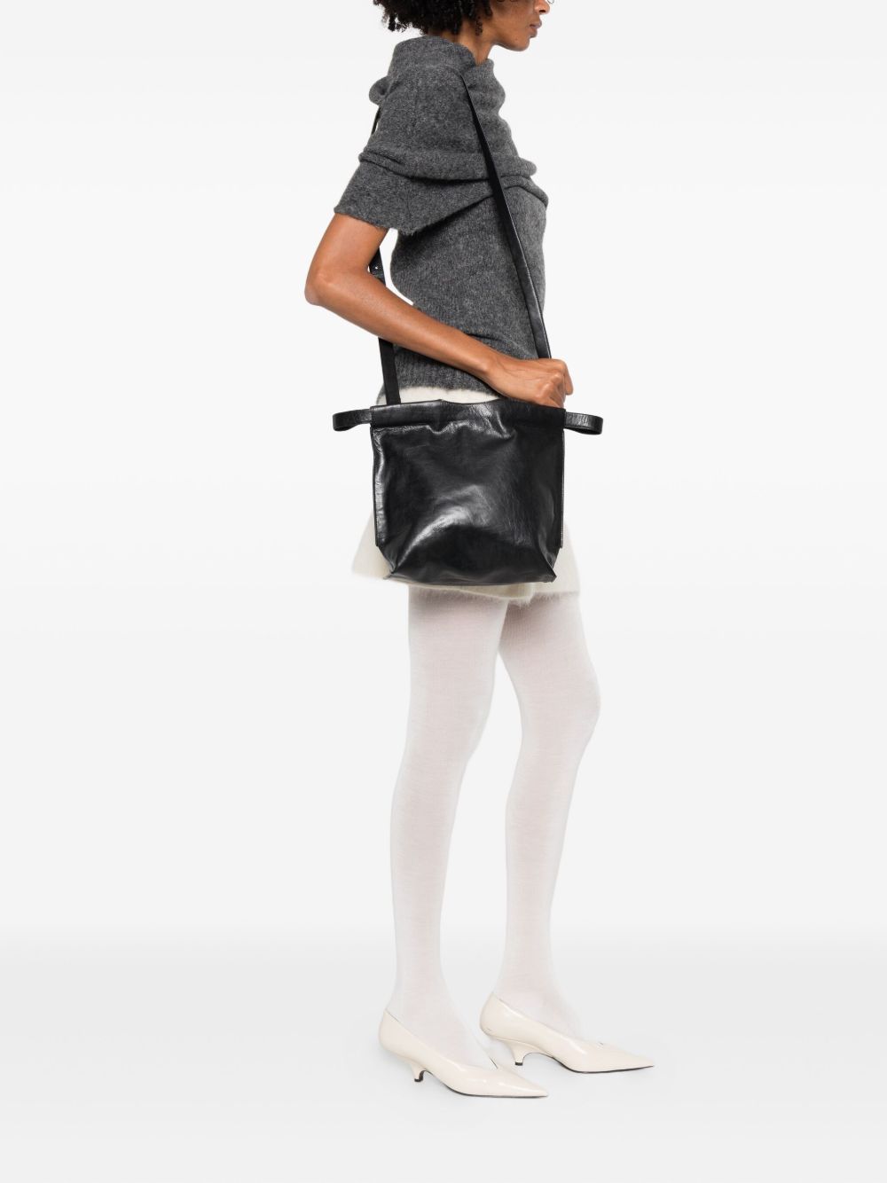 BEA MOMBAERS Mini Leather Tote Handbag